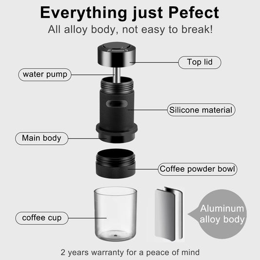 Portable Espresso Maker Manually Operated Espresso Coffee Machine