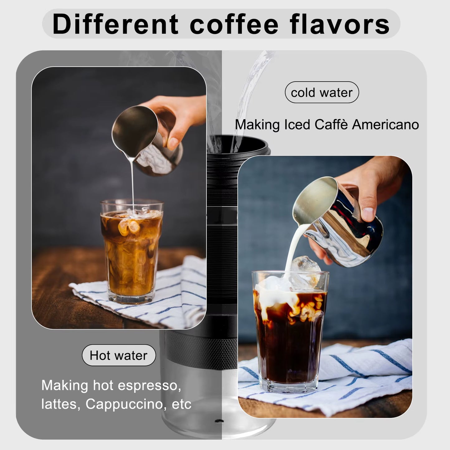 Portable Espresso Maker Manually Operated Espresso Coffee Machine